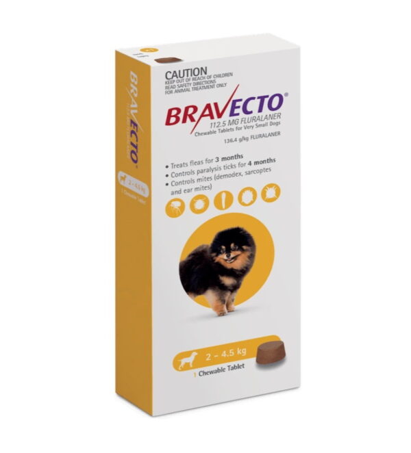 BRAVECTO – za pse 2-4,5 kg