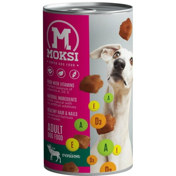 MOKSI KONZERVA ZA PSE – divljač 1240gr