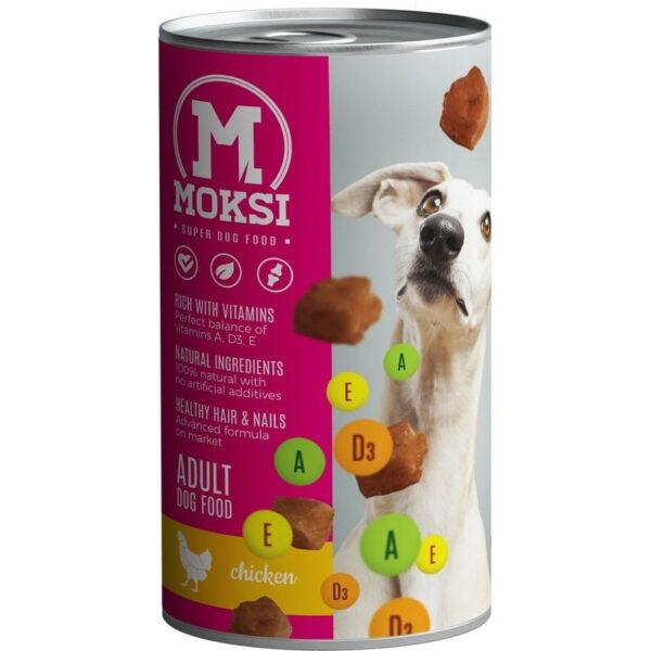 MOKSI KONZERVA ZA PSE – piletina 1240gr