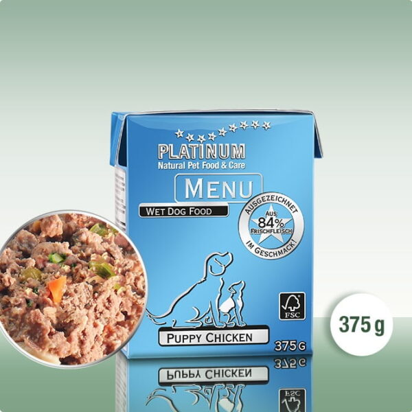 Platinum Menu Puppy-Piletina, 375g