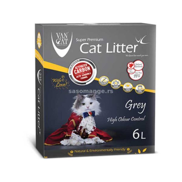 VanCat posip za mačke – Special Grey 6l