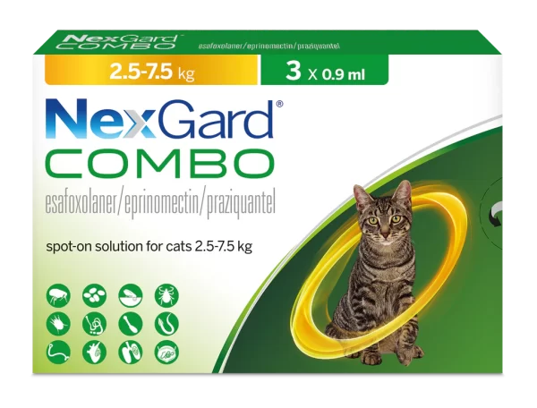 NexGard Combo Cat 2.5kg – 7.5kg