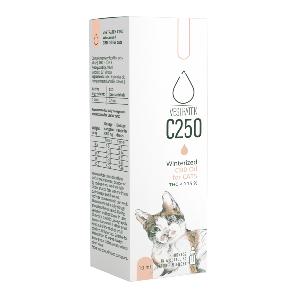CBD C250 VESTRATEK ulje za mačke 10ml