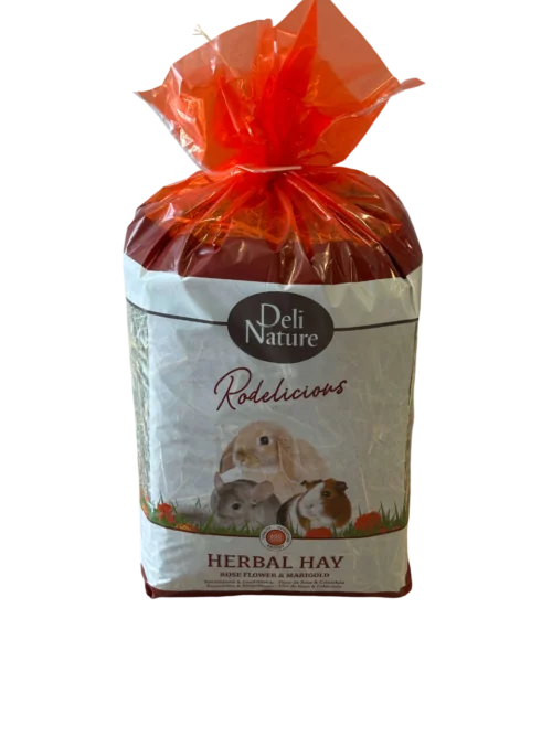 Deli Nature Rodelicious herbal seno sa ružom i nevenom 600g Deli Nature Rodelicious herbal seno sa ružom i nevenom 600g
