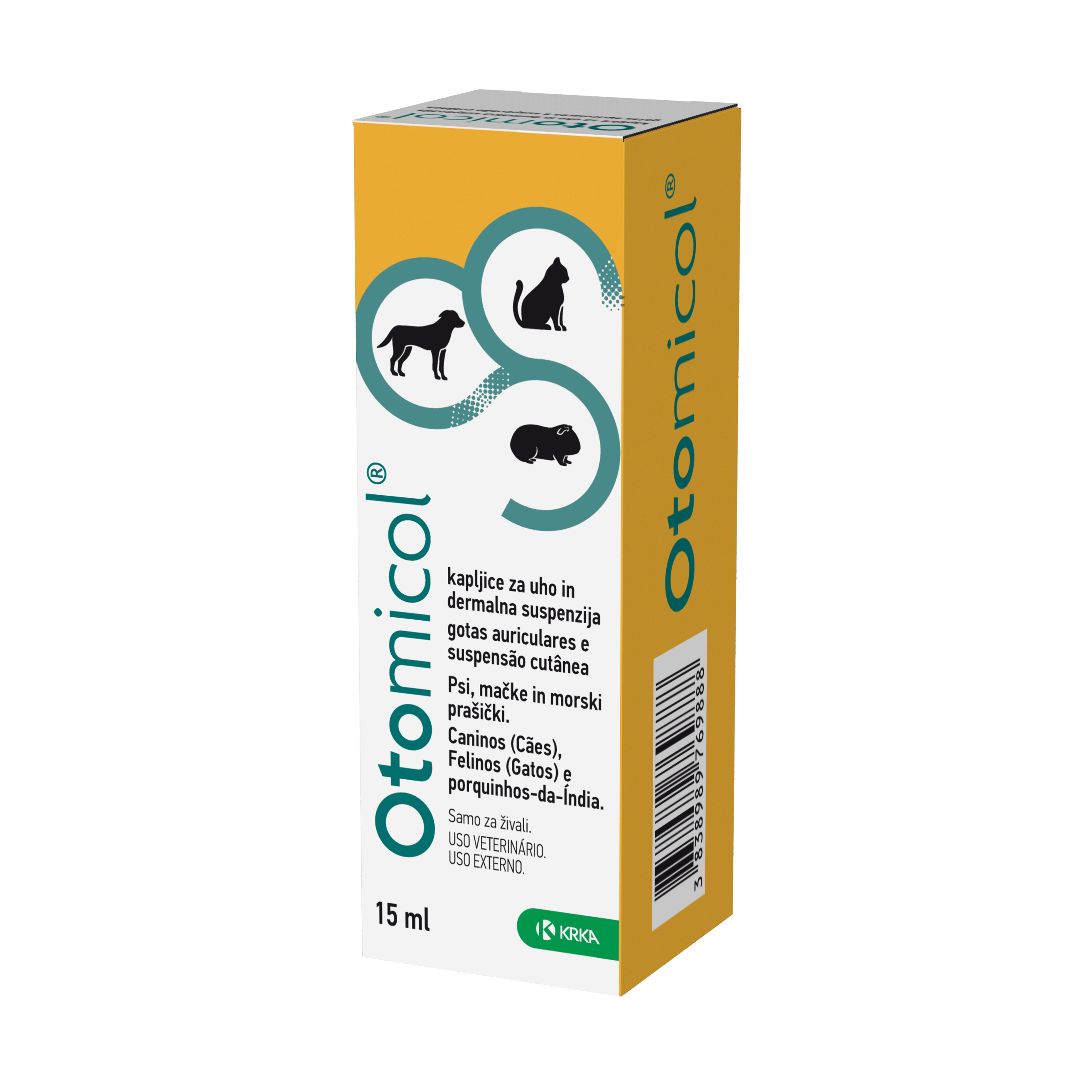 Otomicol kapi za uši 15ml za pse, mačke i morske prasiće Otomicol kapi za uši 15ml za pse, mačke i morske prasiće