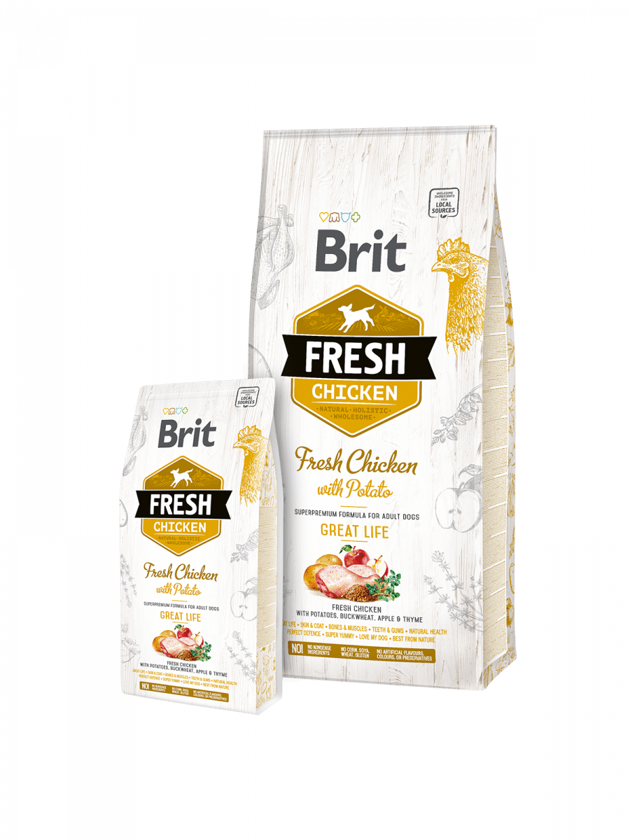 Brit Fresh Chicken with Potato Adult Great Life 12kg Brit Fresh Chicken with Potato Adult Great Life 12kg