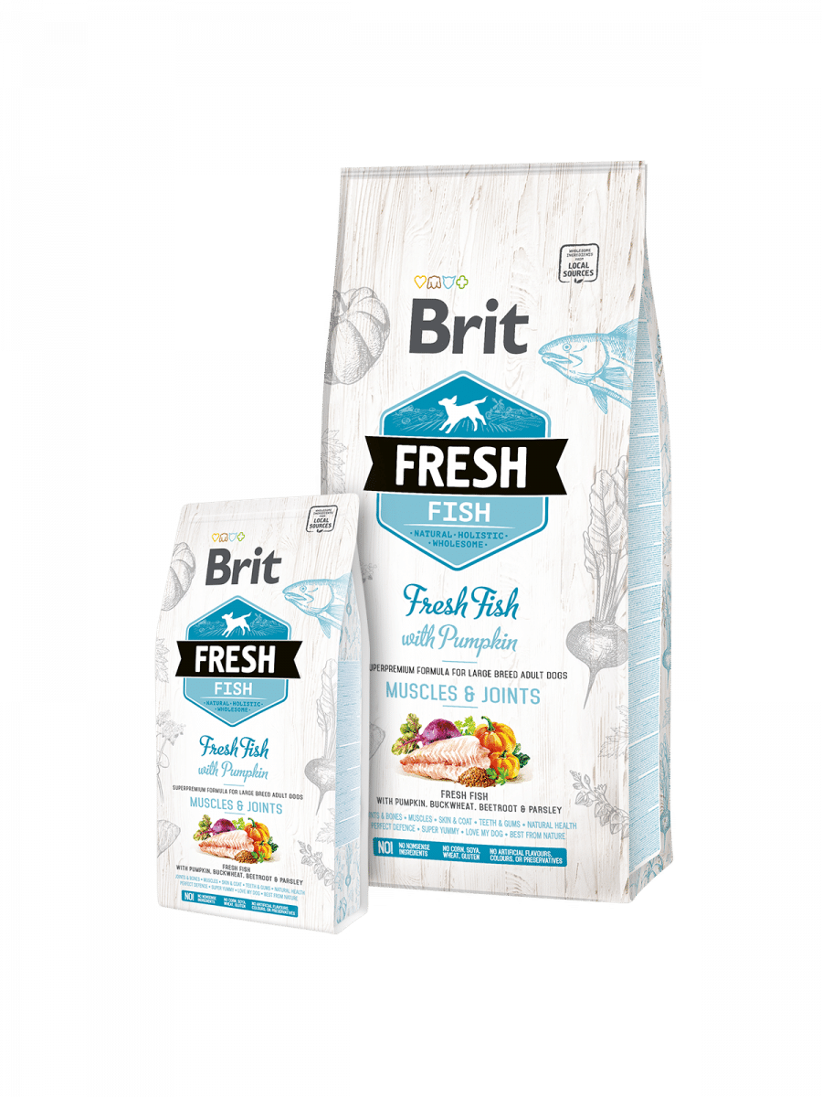 Brit Fresh Fish with Pumpkin Adult Large 12kg Brit Fresh Fish with Pumpkin Adult Large 12kg