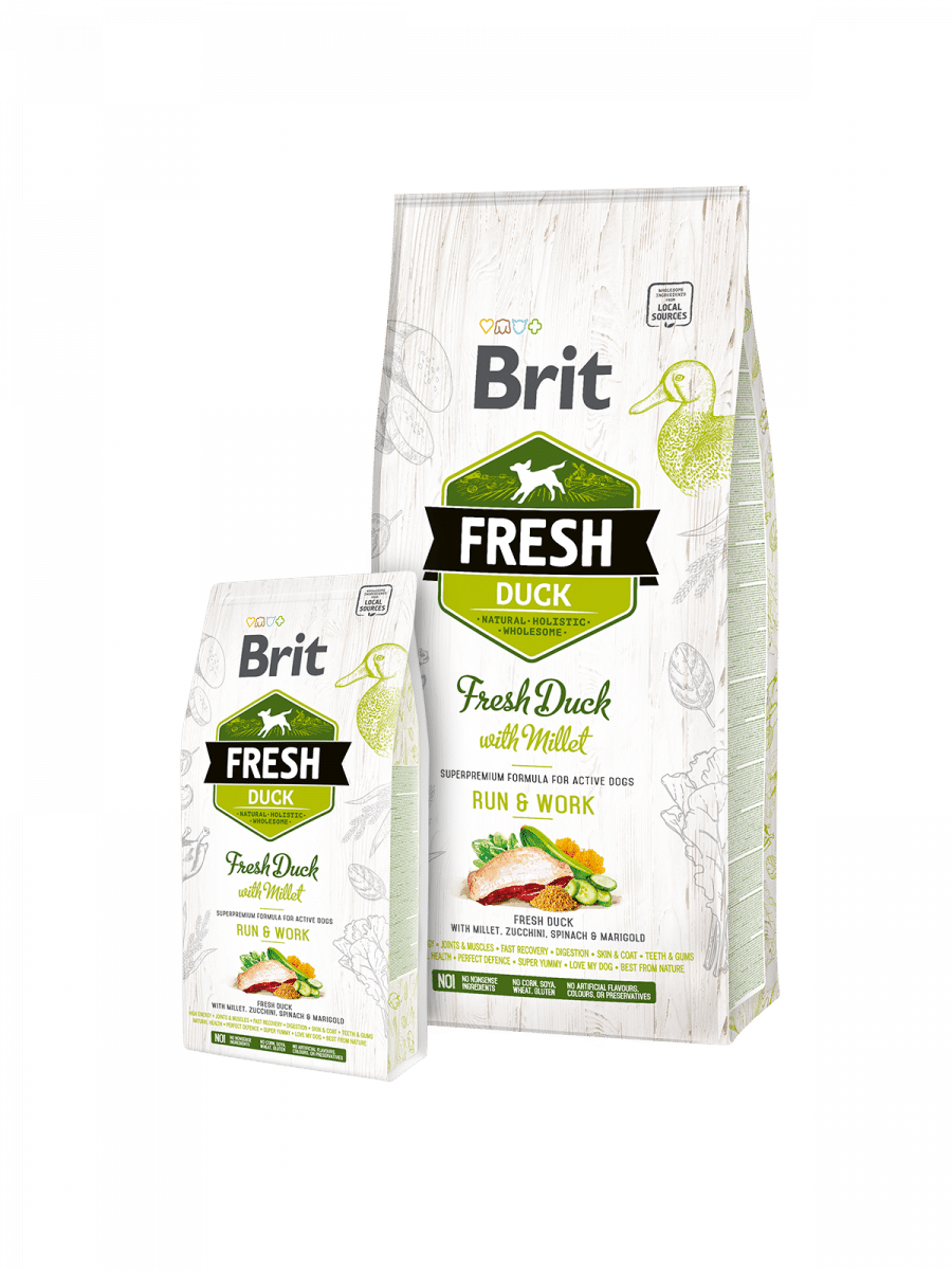 Brit Fresh Duck with Millet Active Run & Work 12kg Brit Fresh Duck with Millet Active Run & Work 12kg