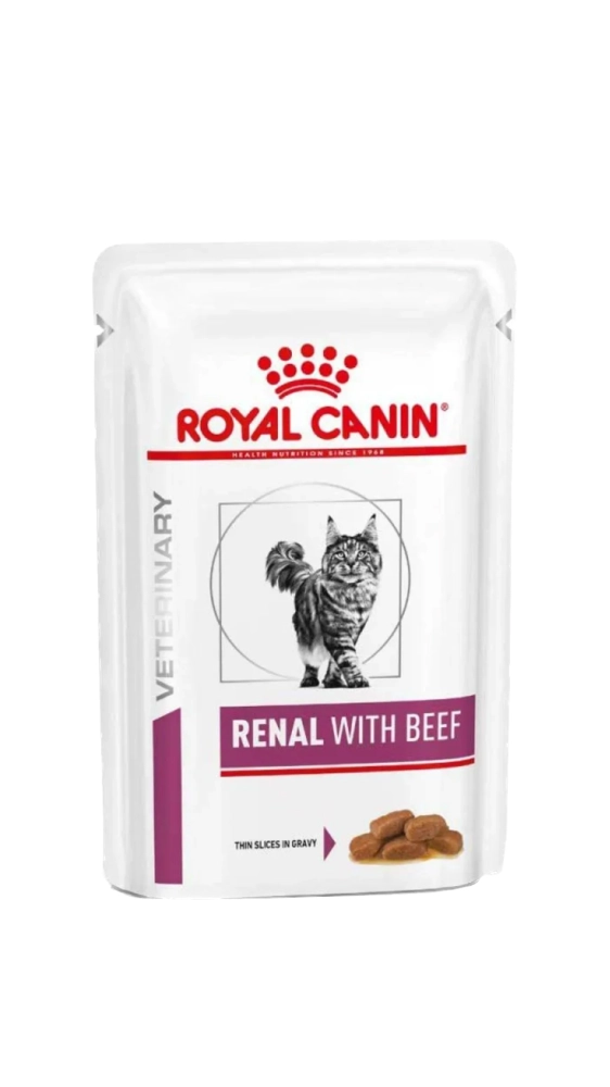 Royal Canin Renal Beef cat sos 85g Royal Canin Renal Beef cat sos 85g