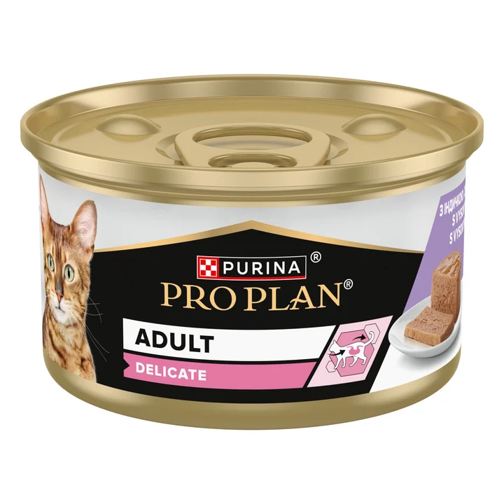 PRO PLAN Cat Mousse Delicate sa ćuretinom 85g PRO PLAN Cat Mousse Delicate sa ćuretinom 85g